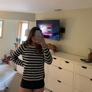 J Crew Blue and white stripped sweater